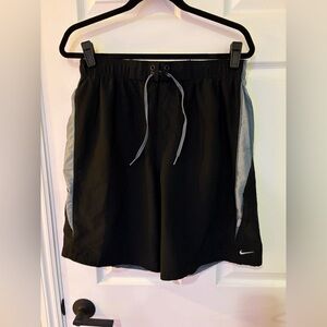 EUC Nike Board Shorts Black and Green size L